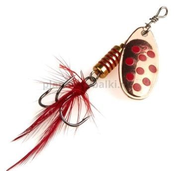 Блесна вращающаяся Lucky John SPIN X ROUND №02, 5гр., цвет CR