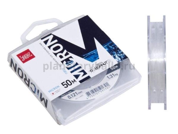 Леска монофильная зимняя Lucky John MICRON 50м, 0,121мм, 1,31кг