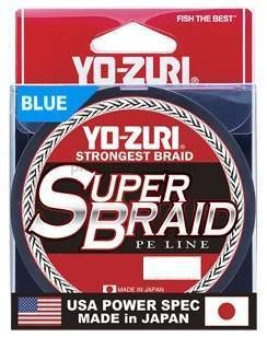 Плетеный шнур Yo-Zuri PE Super Braid 275м, 0,15мм, 10lbs Blue