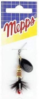 Блесна вращающаяся MEPPS Aglia Mouche Noire №1, 3,6гр., цвет NR