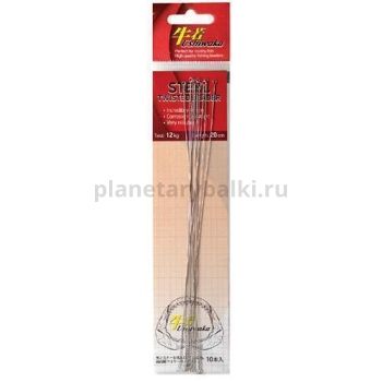 Поводок Ushiwaka Steel Twisted 15см, 7,9кг, 10шт.