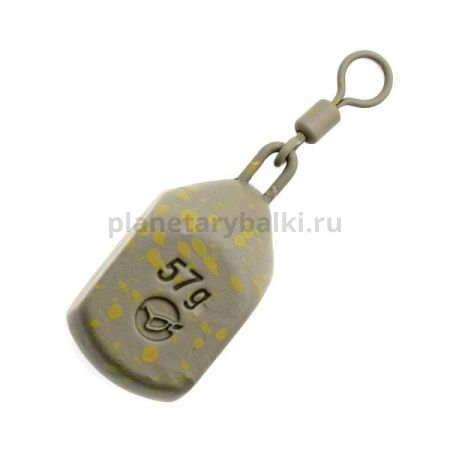Грузило KORDA Square Pear Swivel 2,0oz, 56гр.