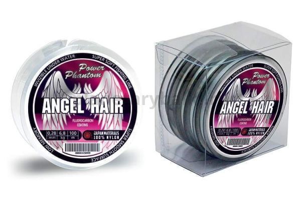 Монофильная леска Power Phantom ANGEL Hair CLEAR 100м, 0,22мм, 4,5кг 