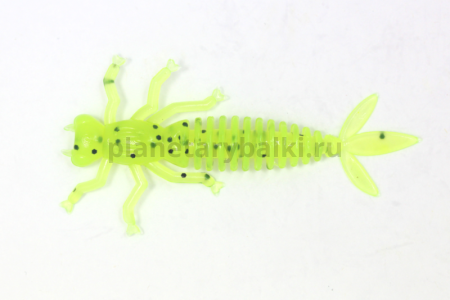 Приманка силиконовая LureMax KARAKATITSA 2'' 5см, Lime pepper 08-002, 8шт.