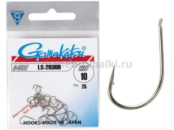 Крючки Gamakatsu LS-2030B HOOKS BRONZE разм. 10 25шт.