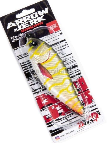 Воблер тонущий Lucky John BBS Original ARROW JERK S 150мм, 92гр., цвет 031 для рыбалки, Воблер тонущий Lucky John BBS Original ARROW JERK S 150мм, 92гр., цвет 031 отзывы, Воблер тонущий Lucky John BBS Original ARROW JERK S 150мм, 92гр., цвет 031 купить, Воблер тонущий Lucky John BBS Original ARROW JERK S 150мм, 92гр., цвет 031 купить в интернет магазине, Воблер тонущий Lucky John BBS Original ARROW JERK S 150мм, 92гр., цвет 031 выбрать, Воблер тонущий Lucky John BBS Original ARROW JERK S 150мм, 92гр., цвет 031 обзор, Воблер тонущий Lucky John BBS Original ARROW JERK S 150мм, 92гр., цвет 031 купить в розничном магазине
