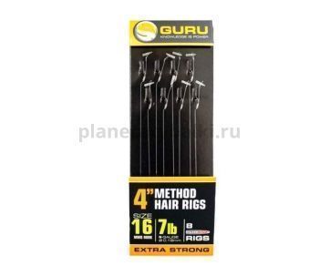 Готовые поводки Guru Speedstop Ready Rigs MWG 4" №16, 0,19мм, 10см, 8шт.