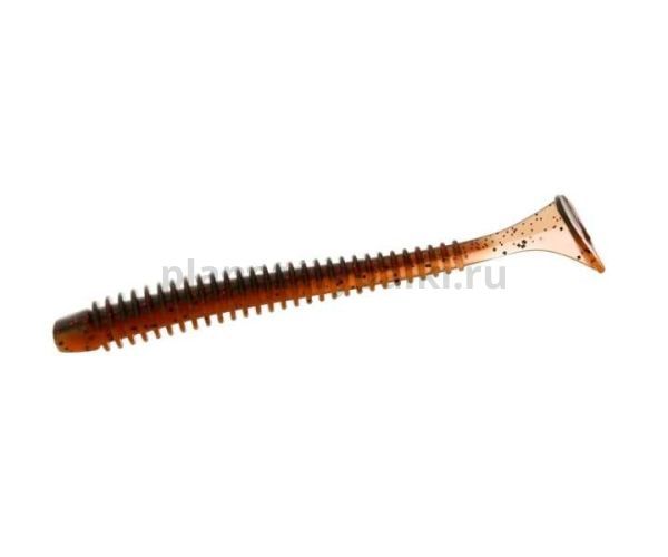 Виброхвост FLAGMAN Mystic Fish 4" 10см, #1302 Black/Orange, 4шт.