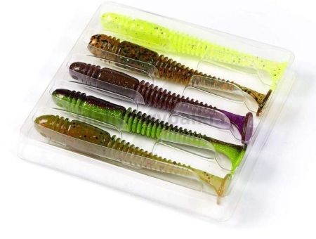 Виброхвосты LUCKY JOHN Pro Series TIOGA MIX1 3.9in 10см, 5шт.