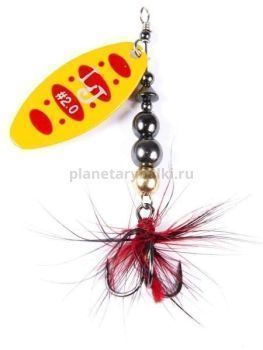 Блесна вращающаяся Lucky John SHELT BLADE №2, 9гр., цвет 010 в блистере