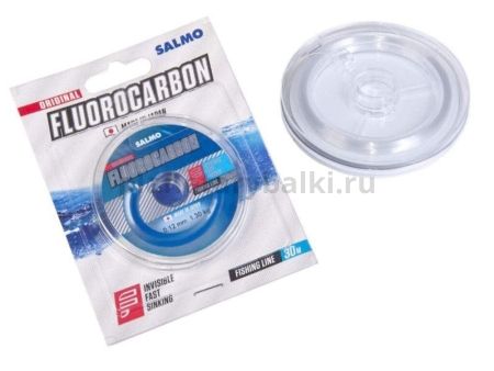 Леска монофильная Salmo FLUOROCARBON 30м, 0,12мм, 1,3кг