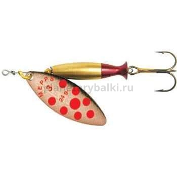 Блесна вращающаяся Mepps AGLIA LONG HEAVY №3, 24гр. цвет Copper PTS Red