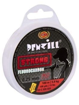 Леска монофильная WFT Penzill FLUOROCARBON Strong 100м, 0,25мм, 5,9кг