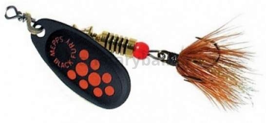 Блесна вращающаяся MEPPS Black Fury Mouche Orange №2, 4,5гр., цвет NR