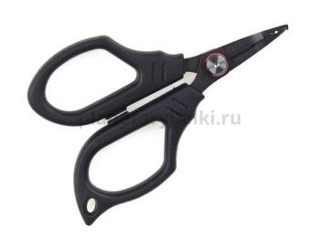 Ножницы для плетёнки с разжимом для заводных колец Lucky John MICRO GAME