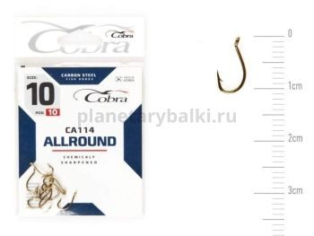Крючки Cobra Allround BEAK CA114 №10, 10шт.