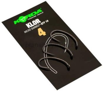 Крючки KORDA Klor с микробородкой №4, 10шт.