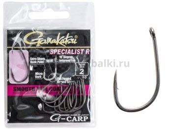 Крючки Gamakatsu G-Carp SPECIALIST R HOOKS GREY разм. 02 10шт.