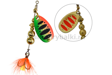 Блесна вращающаяся LureMax Daffy-1 3,2гр., цвет 008