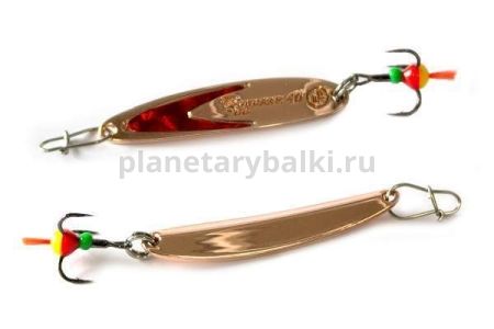 Блесна вертикальная ECOPRO Судачья красный флекс, 40мм, 4гр., цвет CRF
