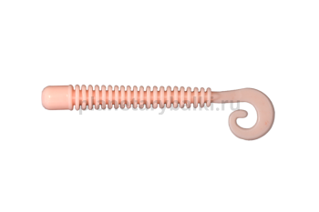 Приманка силиконовая LureMax CHEEKY WORM 2,5'' 6см, Bubble Gum 10-033, 10шт.