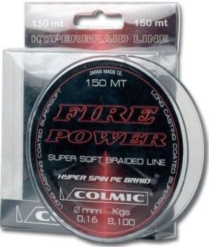 Плетеный шнур Colmic FIRE POWER 100м, 0,14мм, 6,3кг, 14Lbs super soft