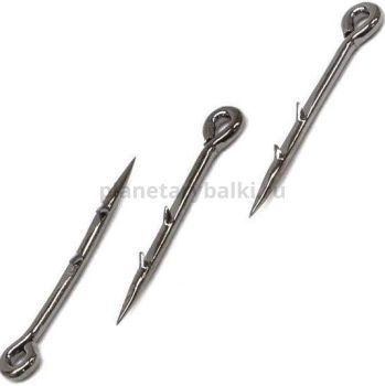 Держатель насадки для волосяного монтажа Cralusso Metal bait spike M 10мм, 10шт.