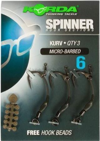 Оснастка готовая KORDA Spinner hook sections Kurv №6