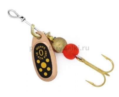 Блесна вращающаяся MEPPS Black Fury Jaune №0, 2гр., цвет CU