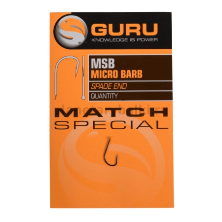 Крючок GURU Match Special Barbed c бородкой №20, 10шт.