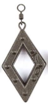 Грузило F-FISHING Ромб 120гр., 2шт.