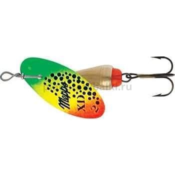 Блесна вращающаяся Mepps XD TRI FLUO №3, 7гр., цвет G/Tiger