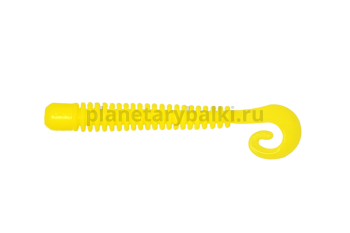 Приманка силиконовая LureMax CHEEKY WORM 2,5'' 6см, Corn Yellow 10-052, 10шт.