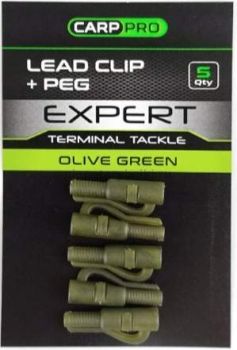 Клипса безопасная CARP PRO Lead Clip + Peg 5шт.