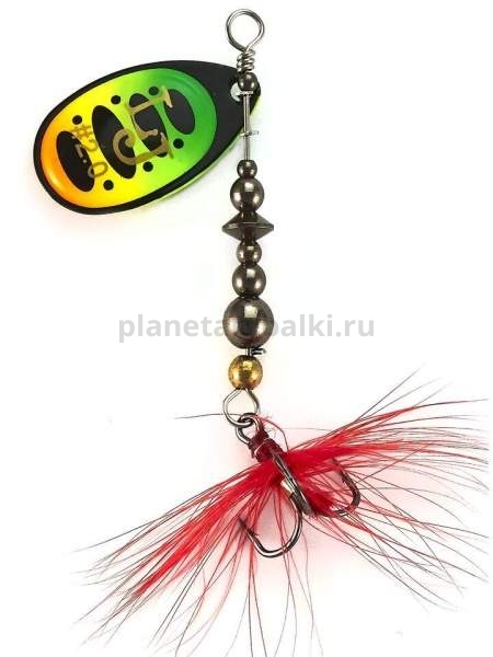 Блесна вращающаяся Lucky John BONNIE BLADE №2, 4.3гр., цвет 008 в блистере
