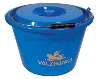 Ведро с крышкой Волжанка пластиковое 17л