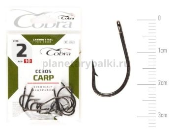 Крючки Cobra CARP KAYO HEAVY CC305 №2, 10шт.