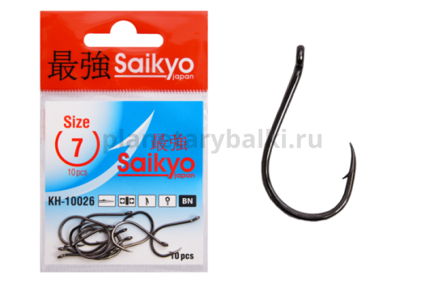 Крючки Saikyo Chinu Ring BN KH-10026 №7, 10шт.