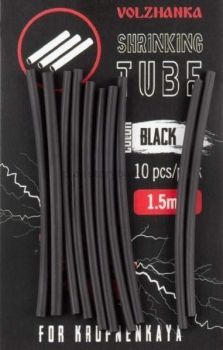 Трубки термоусадочные Volzhanka Shrinking Tube цвет Black, 1,5мм, 10шт.