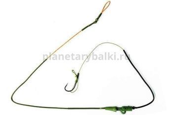 Снасть карповая ECOPRO клипса+волосяная оснастка, крючок №6