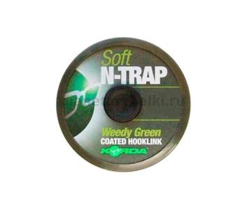 Поводковый материал KORDA N-Trap Soft Weedy Green 20м, 13,6кг, 30lb 
