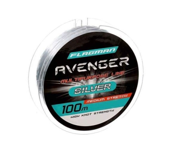 Леска FLAGMAN Avenger Silver Line 100м 0,45мм, 18,8кг
