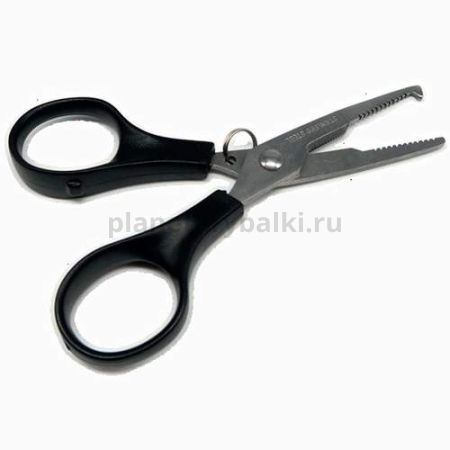 Ножницы для плетёнки с разжимом для заводных колец Lucky John 03
