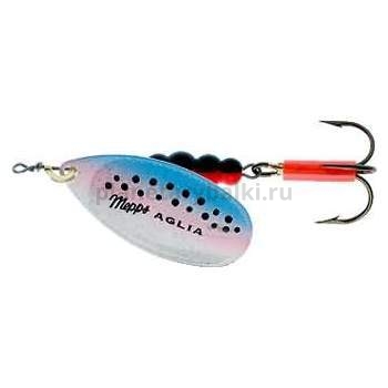 Блесна вращающаяся Mepps AGLIA FLUO Micropigments Trout №4, 9гр., цвет Rainbo