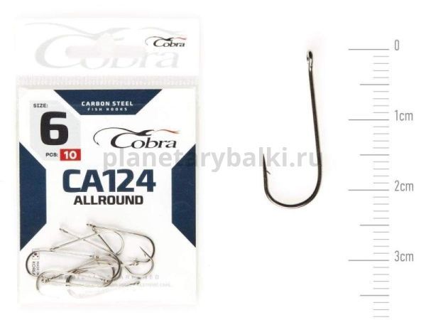 Крючки Cobra Allround ROUND CA124 №6, 10шт.