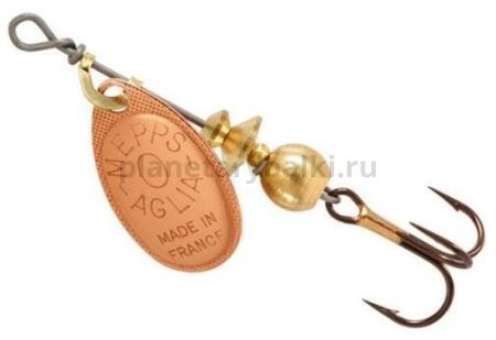 Блесна вращающаяся MEPPS Aglia №0, 2,5гр., цвет CU