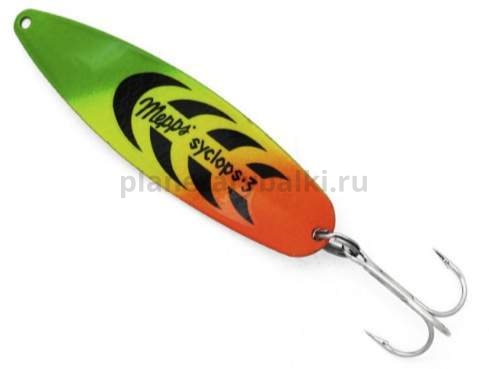 Блесна колеблющаяся MEPPS Syclops Fluo №0, 8гр., цвет tiger