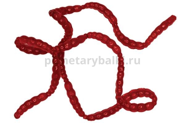 Приманка силиконовая LureMax WOOD WORM 0,5'' 1см, Blood Red 019, банка