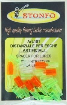 Трубочки защитные для приманок Stonfo SPACERS TUBES FOR LURES цветные, пластиковые №1 24шт.