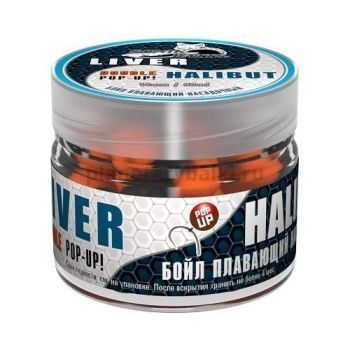Бойлы насадочные плавающие двух цв. Sonik Baits 14мм LIVER-HALIBUT Fluo Pop-ups 90мл
